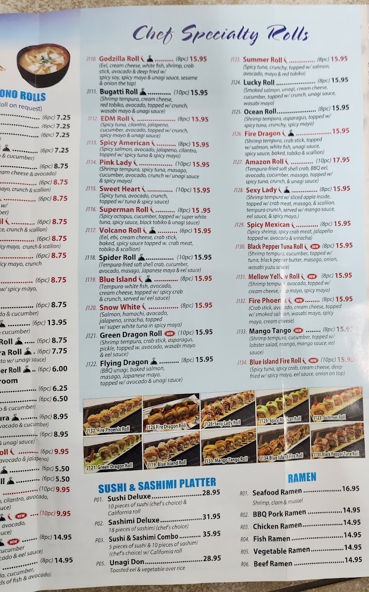 Blue Island Seafood Menu - Image 3