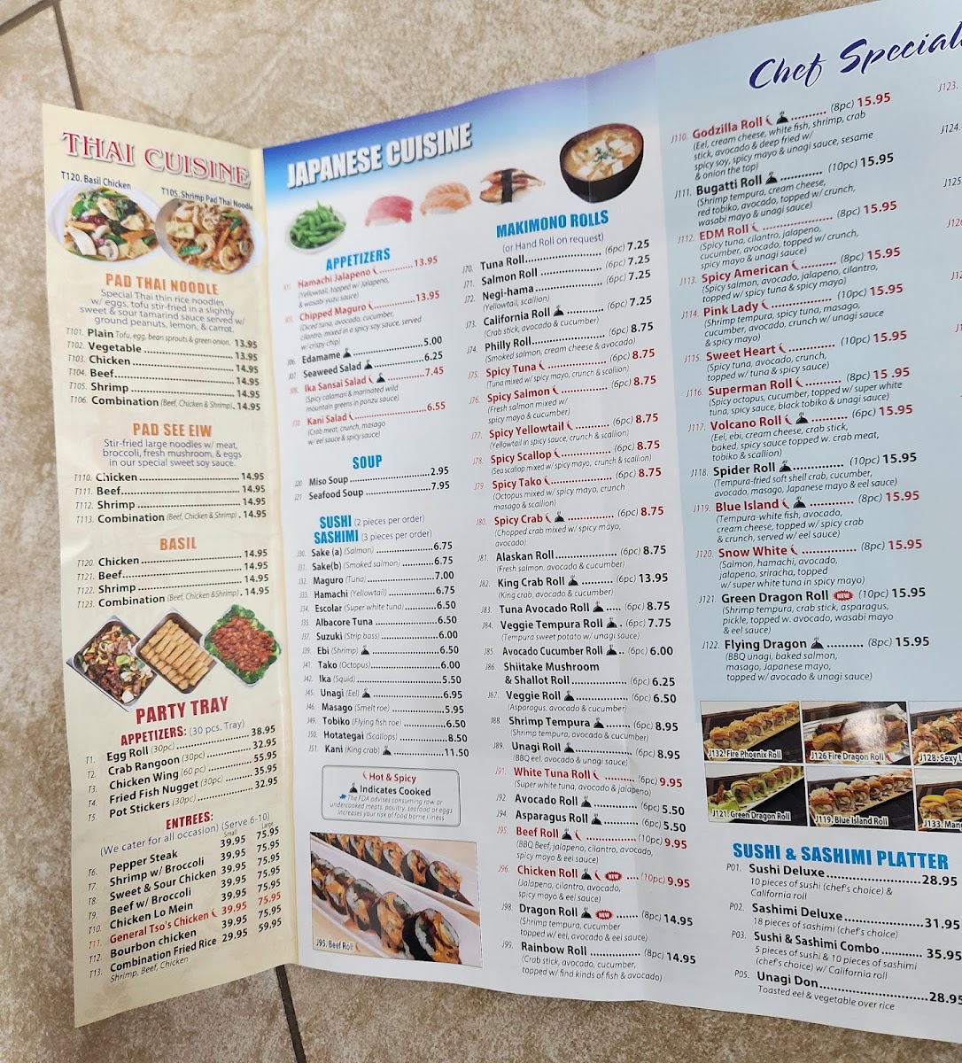 Blue Island Seafood Menu - Image 4